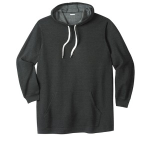 KingSize Men's Big & Tall Fleece Longer-Length Pullover Hoodie - 1 of 4