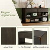 KIGFTSOD Vintage Console Table for Entryway - Drawers & Shelves, Storage-Ready for Hallway, Living Room, Espresso - 4 of 4
