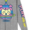 Tamagotchi Sheep Play With Me Crew Neck Long Sleeve Gray Heather Adult Tee - 3 of 3