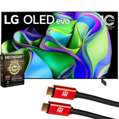 LG OLED evo C3 48-Inch HDR 4K Smart OLED TV 2023 + 26 Months Extended Protection