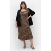 Women's Plus Size Kyra Print Dress - leopard print | CITY CHIC - 4 of 4