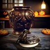 Gothic Urn 8" Cookie Jar, Ceramic Halloween Kitchen Decoration| OrnamentallyYou - 2 of 4