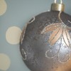 NAYSAYE Party Decoration and Accessories Glass Christmas Ball Ornaments Set of 4 for Christmas Tree Decors, Silver, 4.7"*4.7"*0.18" - 3 of 4