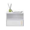 Sevobal Nightstands Wall Mounted Bedside Table 2 Sets With Drawer, Open Compartment, Elegant And Simple Design, Black, 16.7"*13"*12.8" - 4 of 4