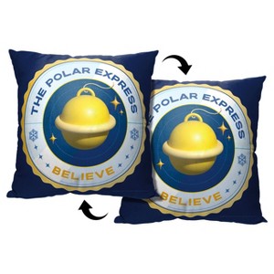 Warner Bros. Polar Express Believe Throw Pillow 18x18 Inches - 1 of 3