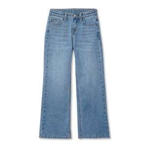 Lands' End Kids Wide Leg Denim Jeans - 1 of 3