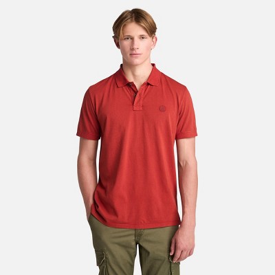 Timberland Men's Oyster River Washed Short-Sleeve Polo Shirt