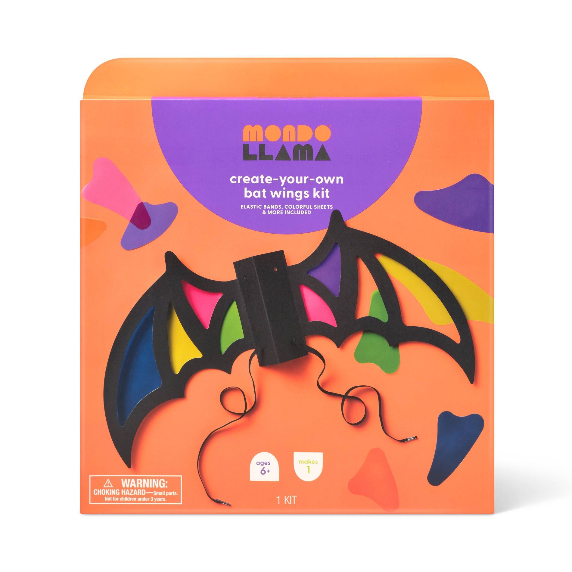 Halloween Craft Wearable Suncatcher Bat Wings Activity Paper Craft Kit- Mondo Llama™