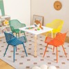 Infans 4 PCS Kids Chair Set Child-Size Chairs w/ Metal Legs Toddler Furniture Colorful - 3 of 4