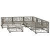 vidaXL Patio Lounge Set Set of 10 Gray - 3 of 4