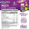 Collagen Gummies with Vitamin C, Zinc & Biotin, Hydrolyzed Protein Type 1 & 3 Multi Collagen Peptides Supplement - 120 Gummies By Nature's Nutrition - 2 of 4
