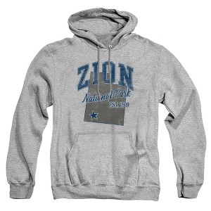 Men's Zion National Park State Line Pull-Over Hoodie - 1 of 4