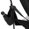 NAYSAYE Patio Swing Hammock Camping Chair with Adjustable Back and Cup Holder for Outdoor Travel, Black, 37.8"*8.27"*6.3" - 3 of 4