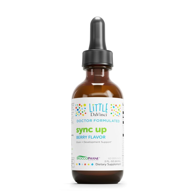 Little DaVinci sync up - Liquid Supplement for Kids to Support Cognitive Function, Social Interaction, and More* - Berry Flavor - 60mL, 60 Servings, 1 of 7
