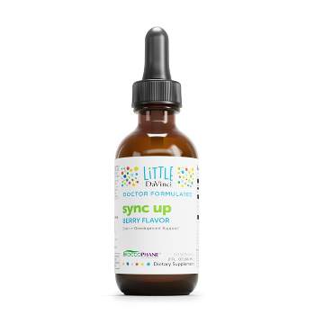Little DaVinci sync up - Liquid Supplement for Kids to Support Cognitive Function, Social Interaction, and More* - Berry Flavor - 60mL, 60 Servings
