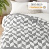 Snuggle Sac Chevron Throw Blanket Reversible Soft Knit Blanket for Couch, Bed, Travel, Camping,50x60" - 2 of 4
