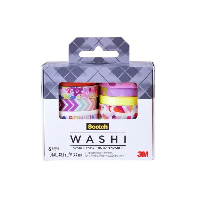 Washy Tape Scotch decorati Tinta Unita Zoo Cf.5pz