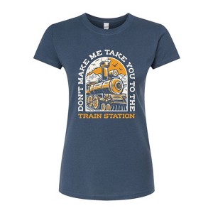 Women's - Yellowstone - Don't Make Me Take You Train Station Fitted Graphic T-Shirt - 1 of 3