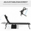 MOEPISY Padded Folding Chaise Lounge Chair, Outdoor 6-Level Reclining Camping Tanning Chair with Headrest - 4 of 4
