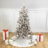 Northlight 4.5' Pre-Lit Medium Heavily Flocked Pine Artificial Christmas Tree, Multicolor Lights - 2 of 4