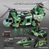 SYNCFUN 10pcs Army Helicopter Toys and Boys Military Toys Helicopter with Realistic Light, Sound & Handle, Bruder Trucks, Boat Kids Gifts - image 2 of 4