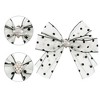 INSPIRE CHIC Women's Mesh Faux Pearls Pre Tied Bow Brooch - 3 of 4