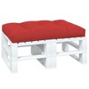 vidaXL Pallet Cushion Red 100% polyester 47.2"x31.5"x4.7 - 3 of 4