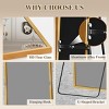 SEVOBAL 57"x20" Full Length Mirror with Stand Shatterproof Floor Mirror with Aluminum Frame for Bedroom and Entryway, Gold, 149"*59.3"*3.6" - 4 of 4