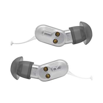 Lucid Hearing Fio Premium in Ear Rechargeable Hearing Aid - Silver