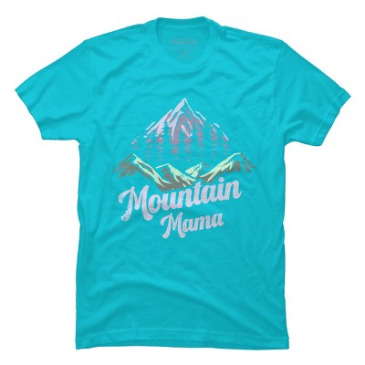 Men's Design By Humans Mountain Mama Camping Adventure Mom By Flowerr T-Shirt