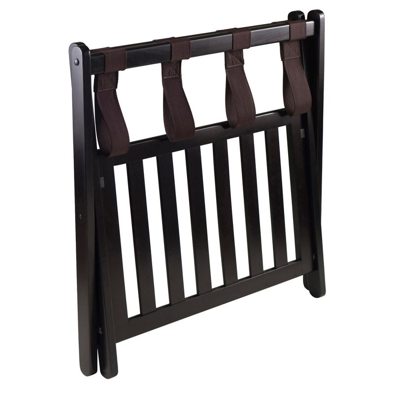Reese Luggage Rack with Shelf Dark Espresso Brown - Winsome, 5 of 6