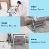 MYKKO 3 in 1 Baby Bassinet Bedside Sleeper with Mattress and Wheels, 5 Height Adjustable Bed Side Bassinets for Newborn, Gray Rocking Bassinet - 3 of 4