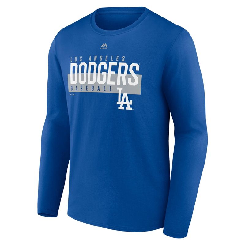MLB Los Angeles Dodgers Men&#39;s Long Sleeve Core T-Shirt, 2 of 4