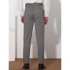 Lars Amadeus Men's Classic Straight Leg Business Plaid Trousers - 3 of 4