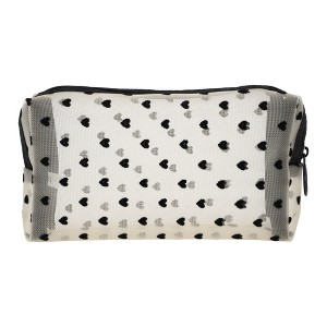 Unique Bargains Women's Mesh Octagonal Cosmetic Bag 1 Pc - 1 of 3