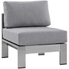 Modway Shore Armless Outdoor Patio Aluminum Chair - 2 of 4