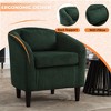HOMEFUN Modern Corduroy Upholstered Accent Chair with Wooden Legs - 2 of 4