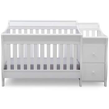 Delta Children Bentley Convertible Baby Crib and Changer - White