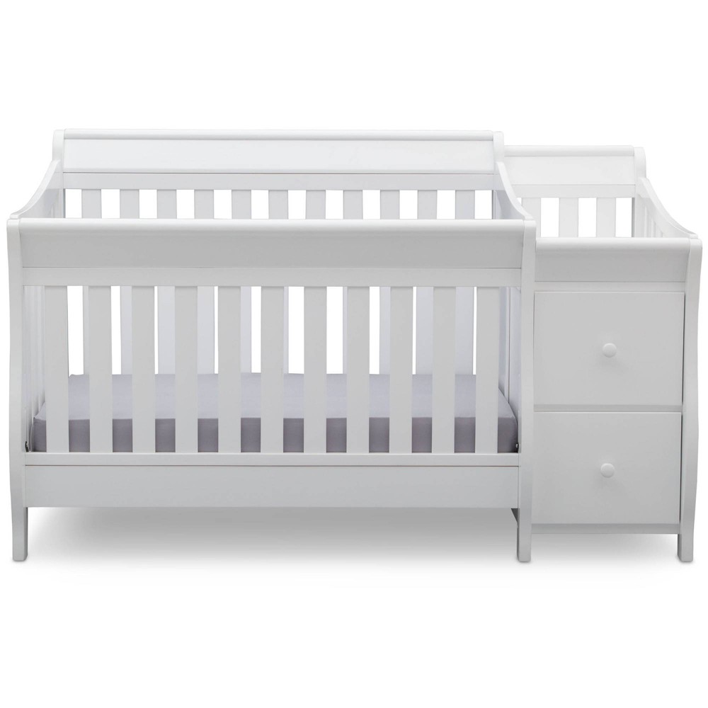 Delta Children Bentley Convertible Baby Crib and Changer - White -  81410470