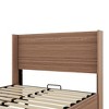 PAGED Upholstered Bed Frame Twin Size Bed with Removable Trundle Bed and USB Ports, Easy Assembly, No Box Spring Needed - 3 of 4