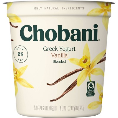 Chobani Vanilla Blended Nonfat Greek Yogurt - 32oz