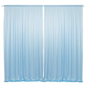 Lann's Linens (Set of 2) Photography Backdrop Curtains - Tall Backgrounds for Wedding, Party or Photo Booth