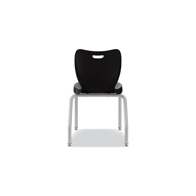 HON SmartLink Four-Leg Chair, 19.5" x 19.63" x 31", Onyx Seat, Onyx Base, 4/Carton, 3 of 8