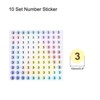 Unique Bargains Office Home Warehouse Self-Adhesive Reflective Sticker 10 Sheets - 2 of 4