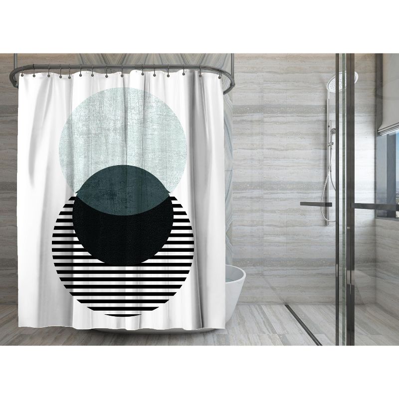 Americanflat 71" x 74" Shower Curtain, Geometric Art 13 by Pop Monica, 6 of 9
