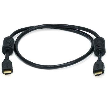 Monoprice 4K HDMI Cable - 3 Feet - Black | High Speed, 4k@24Hz, HDR, 18Gbps, YUV 4:4:4, 28AWG, Compatible with UHD TV and More - Select Series