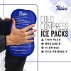 Thrive 2 Pack Reusable Cold Compress Ice Packs for Injury, Soft Touch Gel Ice Pack for Pain Relief & Rehabilitation - 3 of 4