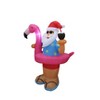 A Holiday Company 6ft Tall Beach Party Santa, 6 ft Tall, Multi - 4 of 4