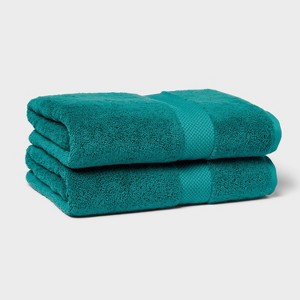 2pk Performance Plus Bath Towels - Threshold™ - 1 of 4