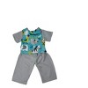Doll Clothes Superstore Safari Scrubs For Boy And Girl 18 Inch Dolls - 4 of 4